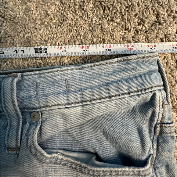 Madewell Slim Wide Leg Crop Jeans 32 14 light wash high rise stretch straight - Picture 13 of 16